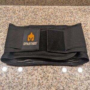 Sparthos Back Brace for Lower Back Pain – Black, Size S – $18